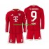 Camisola Bayern de Munique Harry Kane 9 Criança Equipamento Primeiro Manga Comprida 2026-2027
